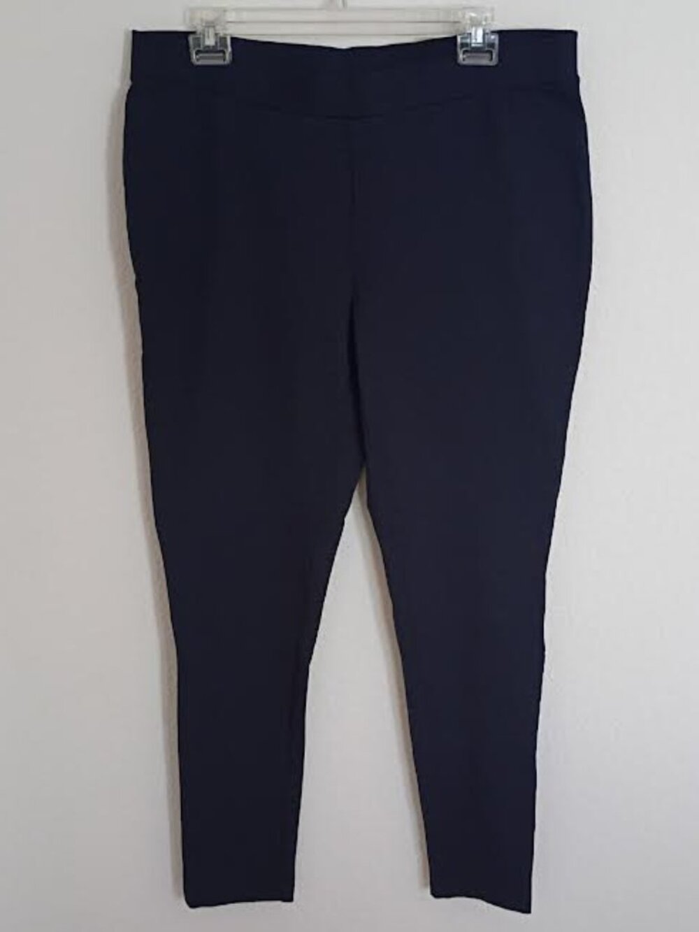 PHILOSOPHY WOMEN'S PULL ON PANTS NAVY BLUE RAYON NYLON SPANDEX COMFORT SIZE 1X